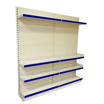 Wall Shelving : 665mm Peg Panel / Shelved 2 x Joining Bays