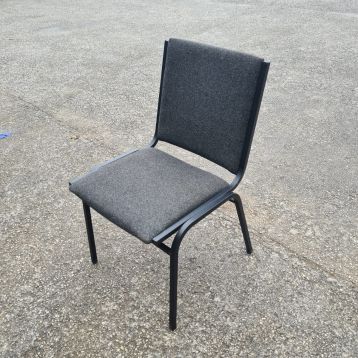 Used Black Fabric Padded Chairs (F)