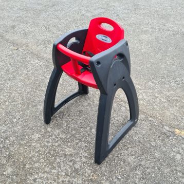 Used Red & Black Plastic High Chairs (V)