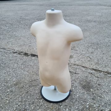 Used Frestanding Baby Body Form With Round Metal Stand