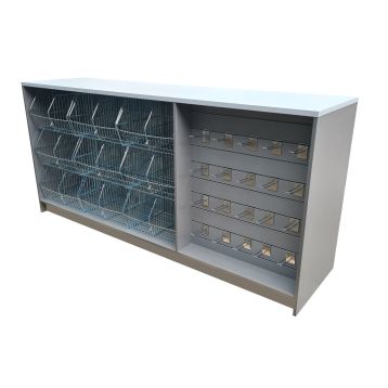 Convenience Store Counter With Crisp Baskets & Slatwall Display (SFSC41)