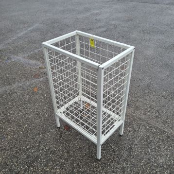 Used White Heavy Duty Dump Bin (A)