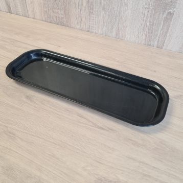 Used Black Plastic Gastro Display Trays - Pack of 6 (C)