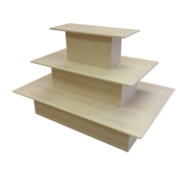 3 Tier Rectangle Island Unit - Maple (EUR17)