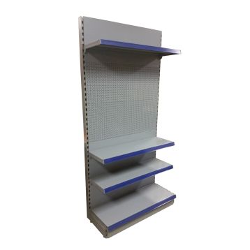 Wall Shelving Silver : 665mm Peg Panel / Shelved Starter Unit