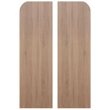 Rustic Oak Ungrooved End Panels For Wall / End Unit (1825mm x 455mm)