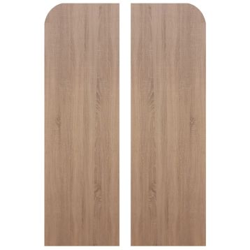 Rustic Oak Ungrooved End Panels For Wall / End Unit (1825mm x 455mm)