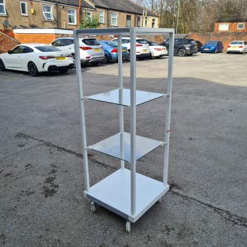 Used Glass Display Unit on Wheels (H)