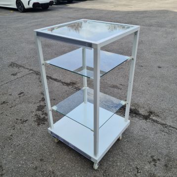 Used Glass Display Unit on Wheels (G)