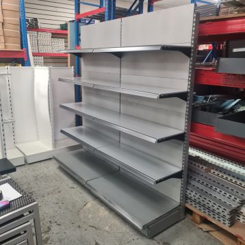 Used 2 x 1000mm Amx-35 Wall Shelving