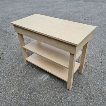 Used 2 Tier Wood Display Table