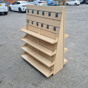 Used Double Sided Slatwall Display Stand