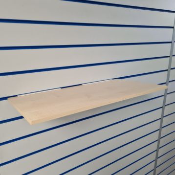 Used Slatwall Wood Display Shelves (B)