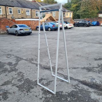 Used White Foldable Clothing Rail
