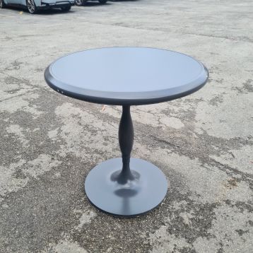 Used Large Round Dark Grey Display Table