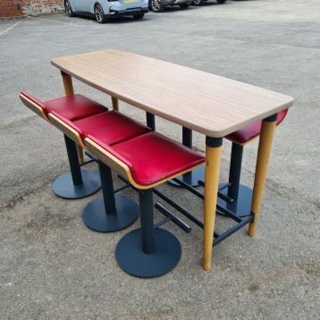 Used Breakfast Bar Table & Stool Set (E)