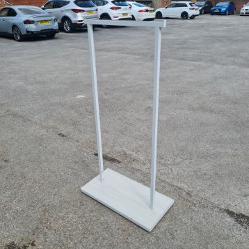 Used Straight Garment Rail Fixed Height (B) 