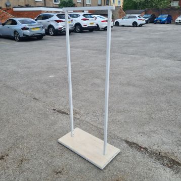 Used Straight Garment Rail Fixed Height (C) 