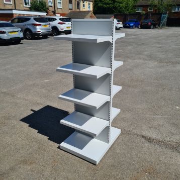 Used Double Sided Metal Shelf Display Stand