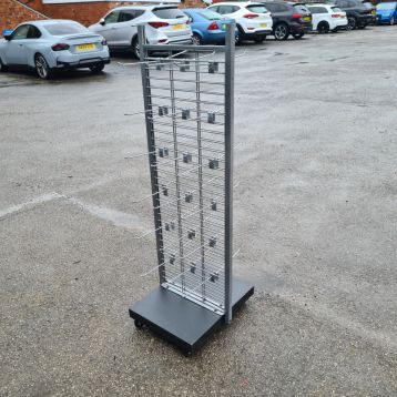 Used Double Sided Hook Stand on Wheels