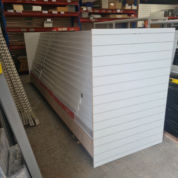 Used 4 x Double Sided Greeting Card Units With Slatwall End Panels
