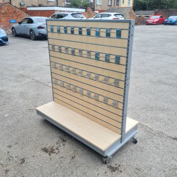 Used Double Sided Slatwall Stand