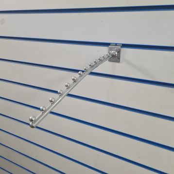 Used Chrome Slatwall 14 Ball Arms - Pack of 5