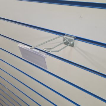 Used Slatwall 4" Euro Overarm Hooks With Epos - Pack of 20