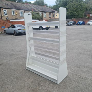 Used Double Sided Greeting Card Unit (Clear Perspex)