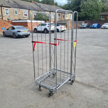 Used 2 Sided Warehouse Roll Cage Stock Trolley (A)