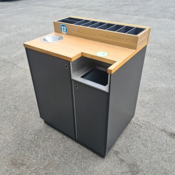 Used Condiment Cutlery Unit For Restaurant Cafe Pub (F)
