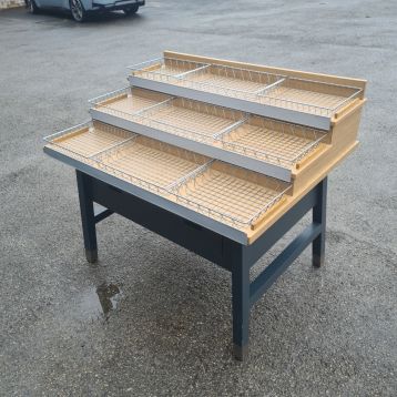 Used 3 Tier Display Table With Drawer (E)