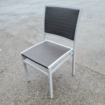 Used Rattan Metal Frame Outdoor Chairs