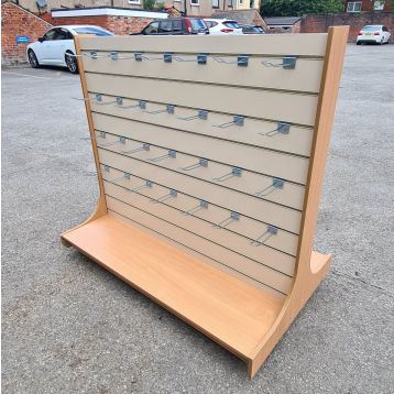 USED LOW DOUBLE SIDED SLATWALL STAND