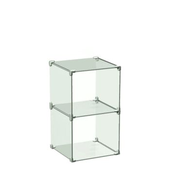 2 Way Glass Cube Display (350mm x 350mm Glass)