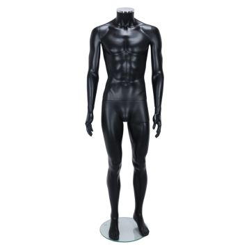 Male Mannequin Black Headless
