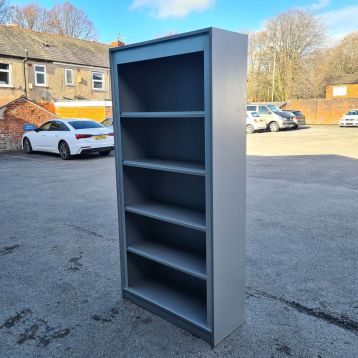 Used Pewter Floorstanding Bookcase Shelf Display Unit