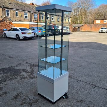 Used Glass Display Cabinet With Lights