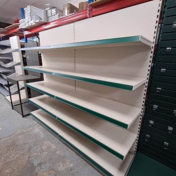 Used 2 x 1250mm Jura Wall Shelving