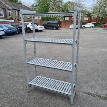 Used Heavy Duty Plastic Waterproof Cold Room Freezer Storage Racking (A)