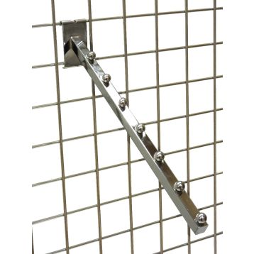 Gridwall 7 Ball Sloping Arm