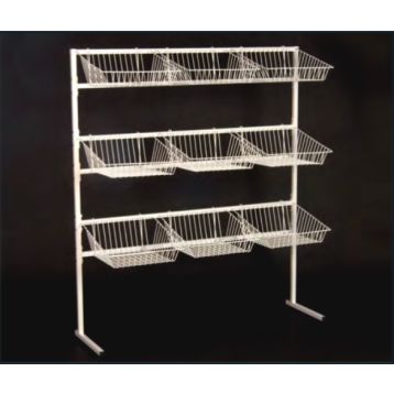 9 BASKET DISPLAY STAND