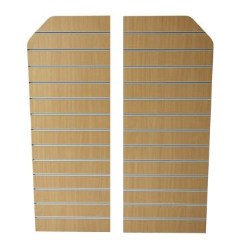 Beech Slatwall End Panels For Wall / End Unit (1450mm x 560mm)