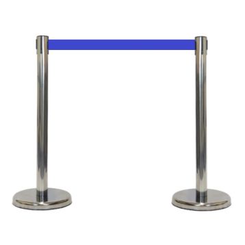 RETRACTABLE BARRIER POST (BLUE)