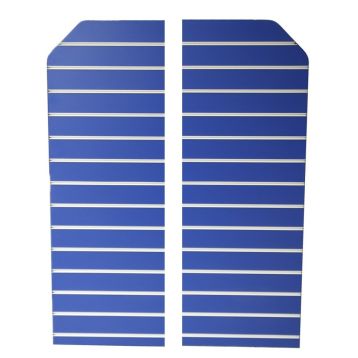 Blue Slatwall End Panels For Wall / End Unit (1450mm x 560mm)
