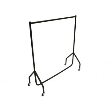 HEAVY DUTY BLACK JUNIOR GARMENT RAIL