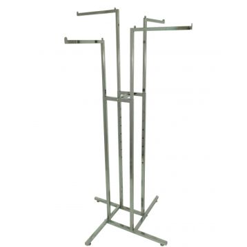 Adjustable Chrome Straight 4 Arm Centre Garment Rail