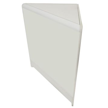 Economy Self Assembly Closed Front Triangle Corner White 1521