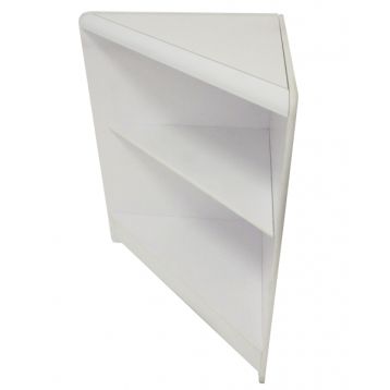 Economy Self Assembly Open Front Triangle Corner White 1517