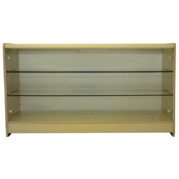 ECONOMY SELF ASSEMBLY : FULL GLASS COUNTER : 1800mm MAPLE 1512